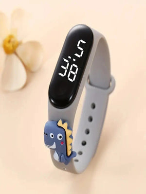 Planet Gates New Cartoon LED Meter 3 Action Figure Watch Band Electronic Watch Creative Student Plastic Bracelet CHILDREN'S Touch Watch