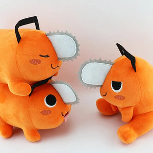 Planet Gates New Chainsaw Man Pochita Cosplay Cute Anime Plush Doll Key Chain Stuffed Pendant Plush Toys Keychains for Kids Christmas Gifts