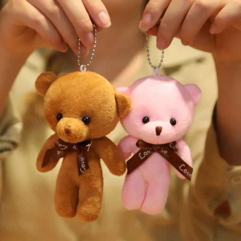 Planet Gates New Color Teddy Bear Dolls 12cm Soft Stuffed Animals Bear Plush Toy Pendent Cute Cute Girl Keychain Wedding Children Party Gifts