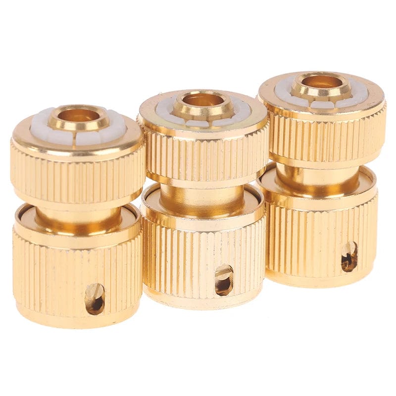 Planet Gates New Copper High Pressure Quick Hose Coupling For Garden Irrigation Connector 1/2" Car Washer Water Gun Hydraulic Couplers 1/3Pcs