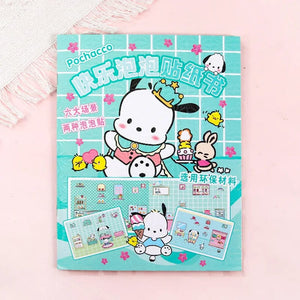 Planet Gates New Creative Sanrio Kuromi My Melody Bubble Sticker Book Kawaii Quiet Book 3D Bubble Scene Sticker Book Girls Handmade Gift Toys