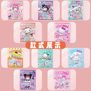 Planet Gates New Creative Sanrio Kuromi My Melody Bubble Sticker Book Kawaii Quiet Book 3D Bubble Scene Sticker Book Girls Handmade Gift Toys