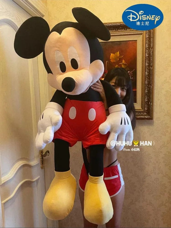 Planet Gates New Disney Cartoon Cute Mickey Minnie Plush Doll Cotton Filled Super Soft Crystal Velvet Stuffed Toys Girl Christmas Gift