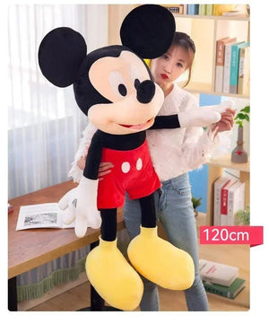 Planet Gates New Disney Cartoon Cute Mickey Minnie Plush Doll Cotton Filled Super Soft Crystal Velvet Stuffed Toys Girl Christmas Gift