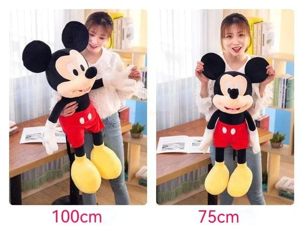 Planet Gates New Disney Cartoon Cute Mickey Minnie Plush Doll Cotton Filled Super Soft Crystal Velvet Stuffed Toys Girl Christmas Gift