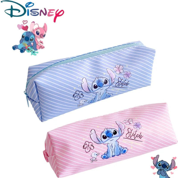 Planet Gates New Disney Stitch Anime Pencil Case Stitch Print Pen Bag Cartoon Students Storage Bag Stationery kids Toy Christmars Gift