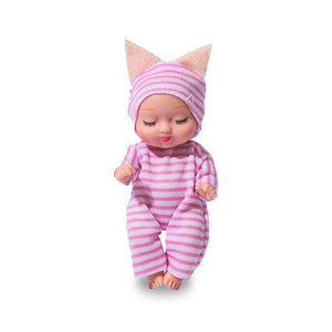 Planet Gates New Fashion 11cm Simulation Rebirth Dolls Toy Mini Cute Sleeping Baby Series Doll Cartoon Animal Toy for Kids Birthday Gift