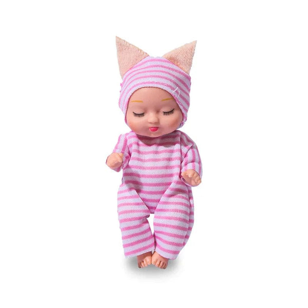 Planet Gates New Fashion 11cm Simulation Rebirth Dolls Toy Mini Cute Sleeping Baby Series Doll Cartoon Animal Toy for Kids Birthday Gift