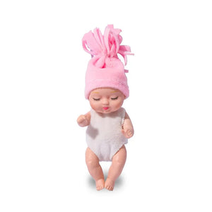 Planet Gates New Fashion 11cm Simulation Rebirth Dolls Toy Mini Cute Sleeping Baby Series Doll Cartoon Animal Toy for Kids Birthday Gift