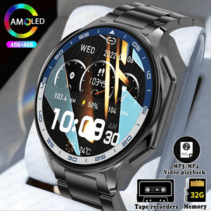 Planet Gates New For OPPO Watch X Business Smart Watch Men AMOLED HD Screen 32G Memory  Heart Rate Sport Waterproof Bluetooth Call Smartwatch