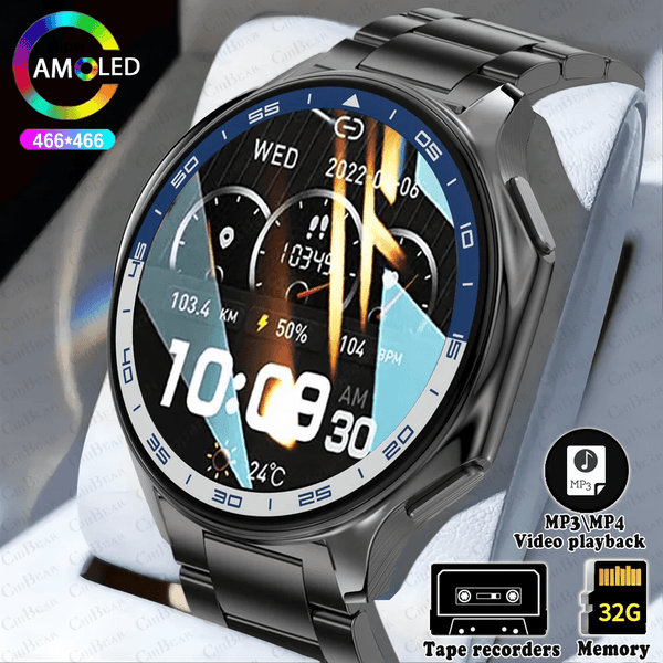Planet Gates New For OPPO Watch X Business Smart Watch Men AMOLED HD Screen 32G Memory  Heart Rate Sport Waterproof Bluetooth Call Smartwatch