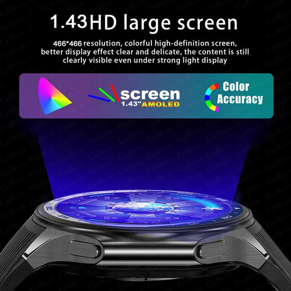 Planet Gates New For OPPO Watch X Business Smart Watch Men AMOLED HD Screen 32G Memory  Heart Rate Sport Waterproof Bluetooth Call Smartwatch