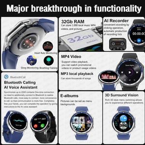 Planet Gates New For OPPO Watch X Business Smart Watch Men AMOLED HD Screen 32G Memory  Heart Rate Sport Waterproof Bluetooth Call Smartwatch