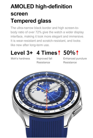 Planet Gates New For OPPO Watch X Business Smart Watch Men AMOLED HD Screen 32G Memory  Heart Rate Sport Waterproof Bluetooth Call Smartwatch