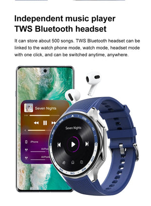 Planet Gates New For OPPO Watch X Smart Watch Men Sports & Fitness Bracelet 32Gb Large Memory TWS Headphones Music Player BT Call Smartwatch