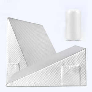 Planet Gates New Gray 1pc Bed Wedge Pillow, Memory Foam Incline Cushion For Legs And Back Support Pillow, Sleep Apnea Pillow, Pregnancy, Acid Reflux, GERD, Heartburn, Anti Snore, Removable Cover