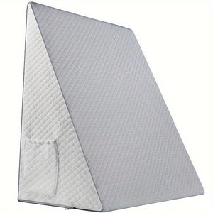 Planet Gates New Gray 1pc Bed Wedge Pillow, Memory Foam Incline Cushion For Legs And Back Support Pillow, Sleep Apnea Pillow, Pregnancy, Acid Reflux, GERD, Heartburn, Anti Snore, Removable Cover