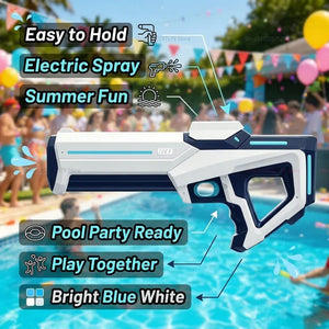 Planet Gates NEW High Pressure Electric Water Gun Toys Summer Outdoor Beach Pool Garden Fight Games Kids Automatic Bursts Water Gun Gifts