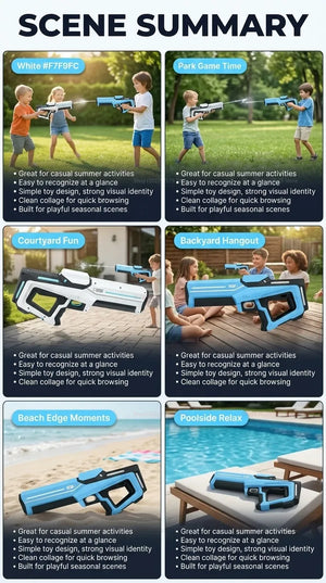 Planet Gates NEW High Pressure Electric Water Gun Toys Summer Outdoor Beach Pool Garden Fight Games Kids Automatic Bursts Water Gun Gifts