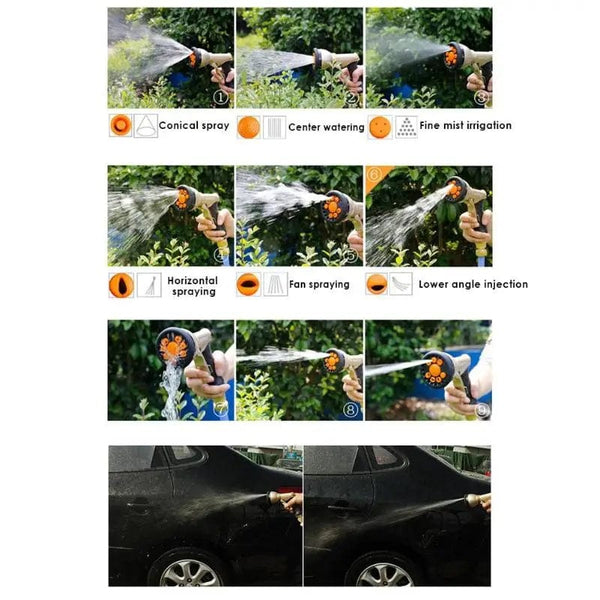 Planet Gates New High-Pressure Water Spray Gun Car Washer Hose Spray Bottle Garden Watering Sprinkler Sprinkler Cleaning Water Gun