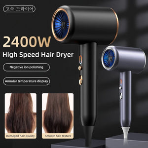Planet Gates New High-Speed Hair Dryer 2400W High-Power Negative Ion Ultra Silent Recommended Professional Hair Dryer For Home Hair Salons