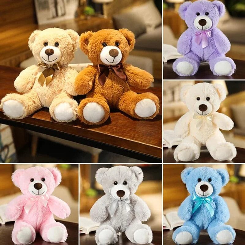 Planet Gates Khaki / 35cm New Hot Christmas Bear Lovely Teddy Bear Plush Toys Stuffed Cute Bear Doll Boys&Girls Valentine's Gift Kids Baby Christmas Gift