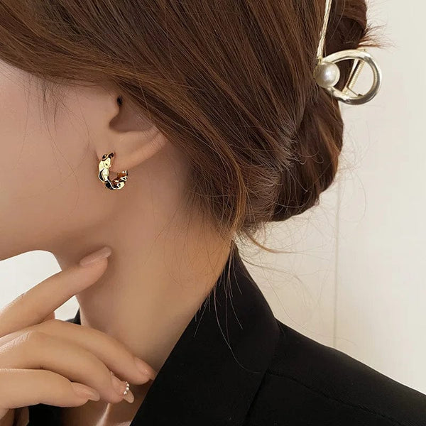 Planet Gates New Hot Sell Trendy 925 Sterling Silver Circle Earrings for Women Real Silver Ear Hoop Earrings