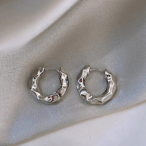Planet Gates New Hot Sell Trendy 925 Sterling Silver Circle Earrings for Women Real Silver Ear Hoop Earrings
