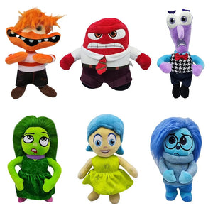 Planet Gates New Inside Out 2 Plush Anxiety Doll Cute Joy Fear Anger Disgust Sadness Riley Plushish Toys Collection Model Toy Birthday Gift