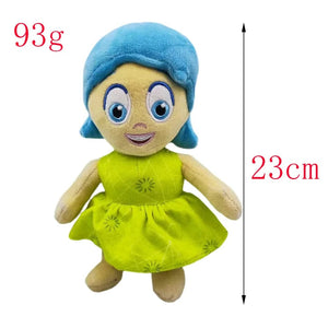 Planet Gates New Inside Out 2 Plush Anxiety Doll Cute Joy Fear Anger Disgust Sadness Riley Plushish Toys Collection Model Toy Birthday Gift
