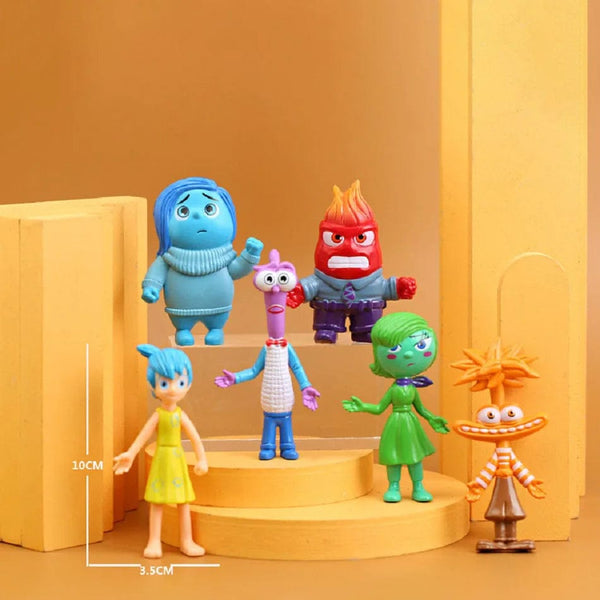 Planet Gates New Inside Out 2 Plush Anxiety Doll Cute Joy Fear Anger Disgust Sadness Riley Plushish Toys Collection Model Toy Birthday Gift