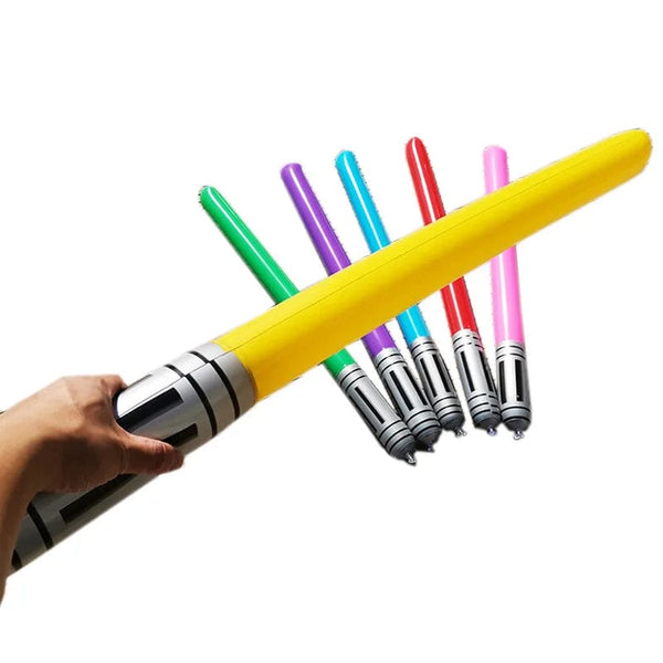 Planet Gates New Kids Inflatable Lightsaber  Laser Sword Toy 100cm Inflatable Stick Pvc Inflatable Sword for Children Gift