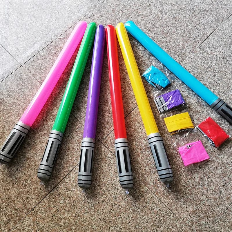 Planet Gates New Kids Inflatable Lightsaber  Laser Sword Toy 100cm Inflatable Stick Pvc Inflatable Sword for Children Gift