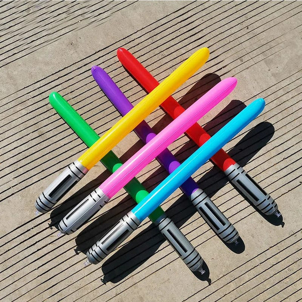 Planet Gates New Kids Inflatable Lightsaber  Laser Sword Toy 100cm Inflatable Stick Pvc Inflatable Sword for Children Gift