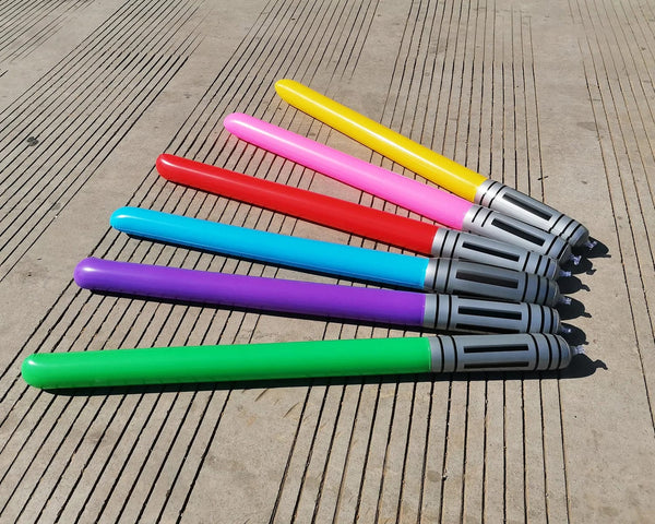 Planet Gates New Kids Inflatable Lightsaber  Laser Sword Toy 100cm Inflatable Stick Pvc Inflatable Sword for Children Gift