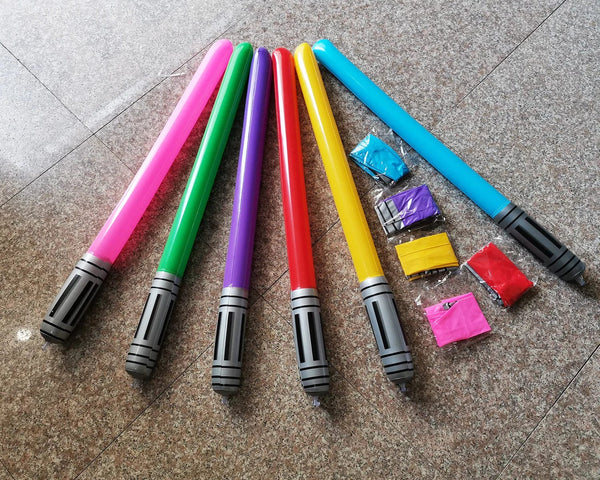 Planet Gates New Kids Inflatable Lightsaber  Laser Sword Toy 100cm Inflatable Stick Pvc Inflatable Sword for Children Gift