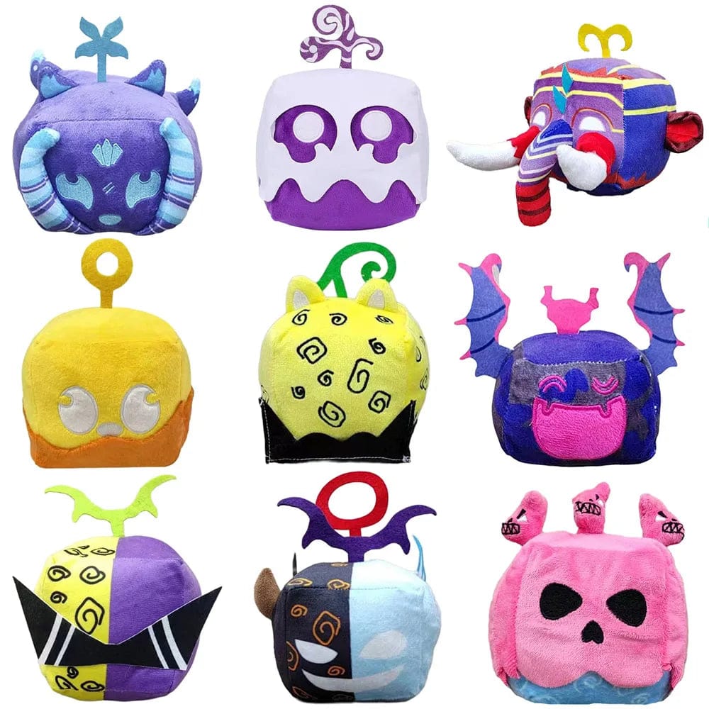 Planet Gates New Kids Toys Blox Fruits Plush Doll Anime Game Stuffed Devil Fruit Horror Doll Plush Toy Home Decor Throw Pillow Children Gifts