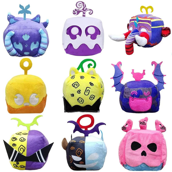 Planet Gates New Kids Toys Blox Fruits Plush Doll Anime Game Stuffed Devil Fruit Horror Doll Plush Toy Home Decor Throw Pillow Children Gifts