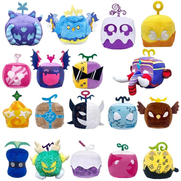 Planet Gates New Kids Toys Blox Fruits Plush Doll Anime Game Stuffed Devil Fruit Horror Doll Plush Toy Home Decor Throw Pillow Children Gifts