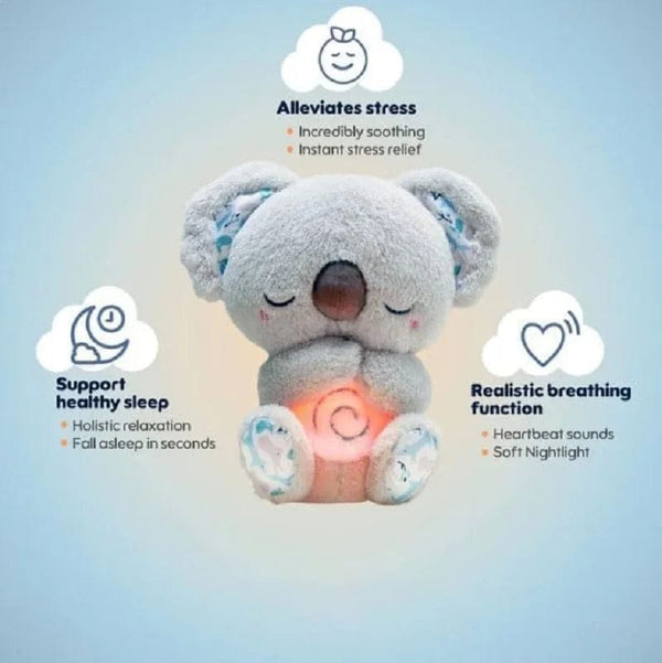Planet Gates New Koala / 30cm Cute Soothing Koala Bear Sleep Toys for Kids Baby Calming Anxiety Relief Breathing Koala Toy Sleep Buddy Plush Doll With Lights