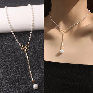 Planet Gates New Korean Pearl Necklaces for Women Gold Color Link Chain Choker Fashion Neck Accessories Elegant Collar bijoux femme