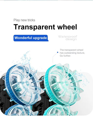 Planet Gates New LED Amphibious RC car Dual remote control waterproof stunt car double side flip drift drive 360 ° rotation rc cars Kids toy