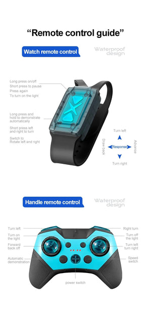 Planet Gates New LED Amphibious RC car Dual remote control waterproof stunt car double side flip drift drive 360 ° rotation rc cars Kids toy