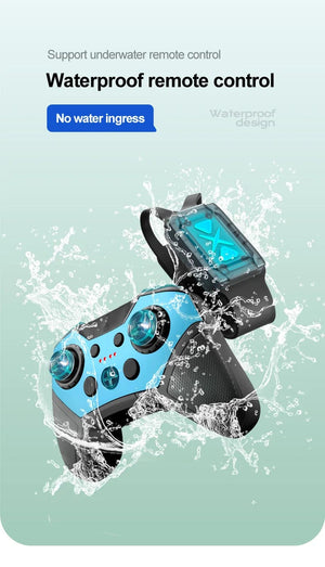 Planet Gates New LED Amphibious RC car Dual remote control waterproof stunt car double side flip drift drive 360 ° rotation rc cars Kids toy