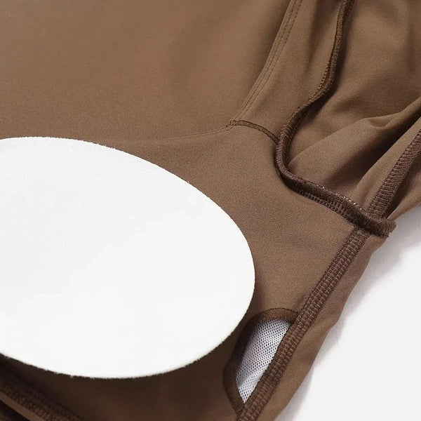 Planet Gates New Long Sleeve Yoga Shirts for Women Workout Gym Crop Top Exercise Padded Yoga Top Scrunch Bust Gym Clothes Active Wear