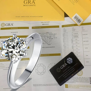 Planet Gates New Luxury 925 Sterling Silver Real Moissanite Rings Wholesale