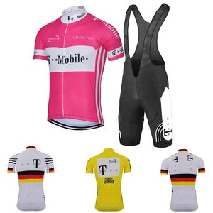 Planet Gates NEW Man Summer Cycling Jersey Sets MTB Pink Shirt Short Sleeve Bike Clothing Racing Bicycle Ropa Ciclismo Wea BIB Shorts Gel Pad