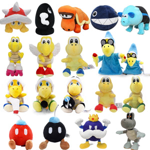 Planet Gates New Mario Bros Plush Koopa Troopa Bulrush Chain Chomp Armad Bullet Bill Bob-omb Dry Bones Stuffed Dolls Soft Toys Birthday Gift
