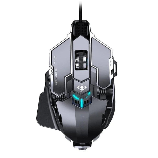 Planet Gates New Mechanical Wired Gaming Mouse 9 Key Macro Definition 12800 DPI Color Backlit Game Player Computer Peripheral for Windows PC