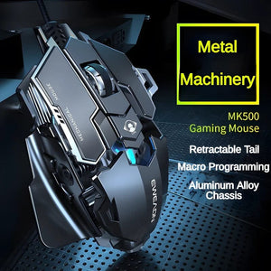 Planet Gates New Mechanical Wired Gaming Mouse 9 Key Macro Definition 12800 DPI Color Backlit Game Player Computer Peripheral for Windows PC